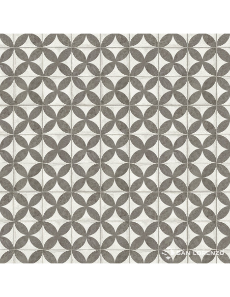 Flower Black 45 3 X 45 3